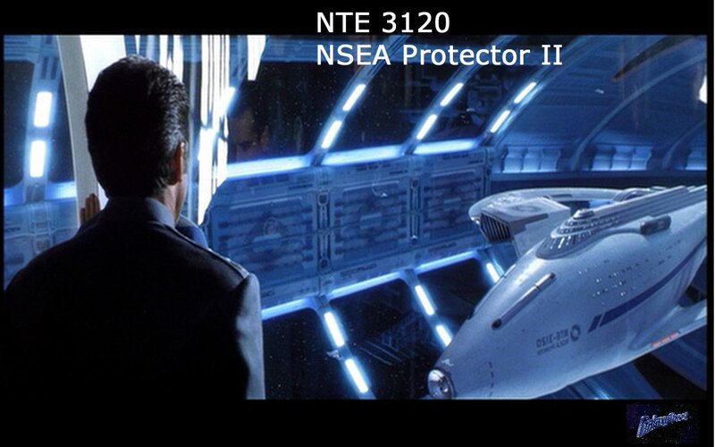 Spaceship in Docking Bay — Blue