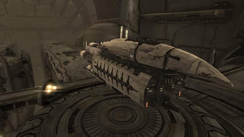 Spaceship in Hangar