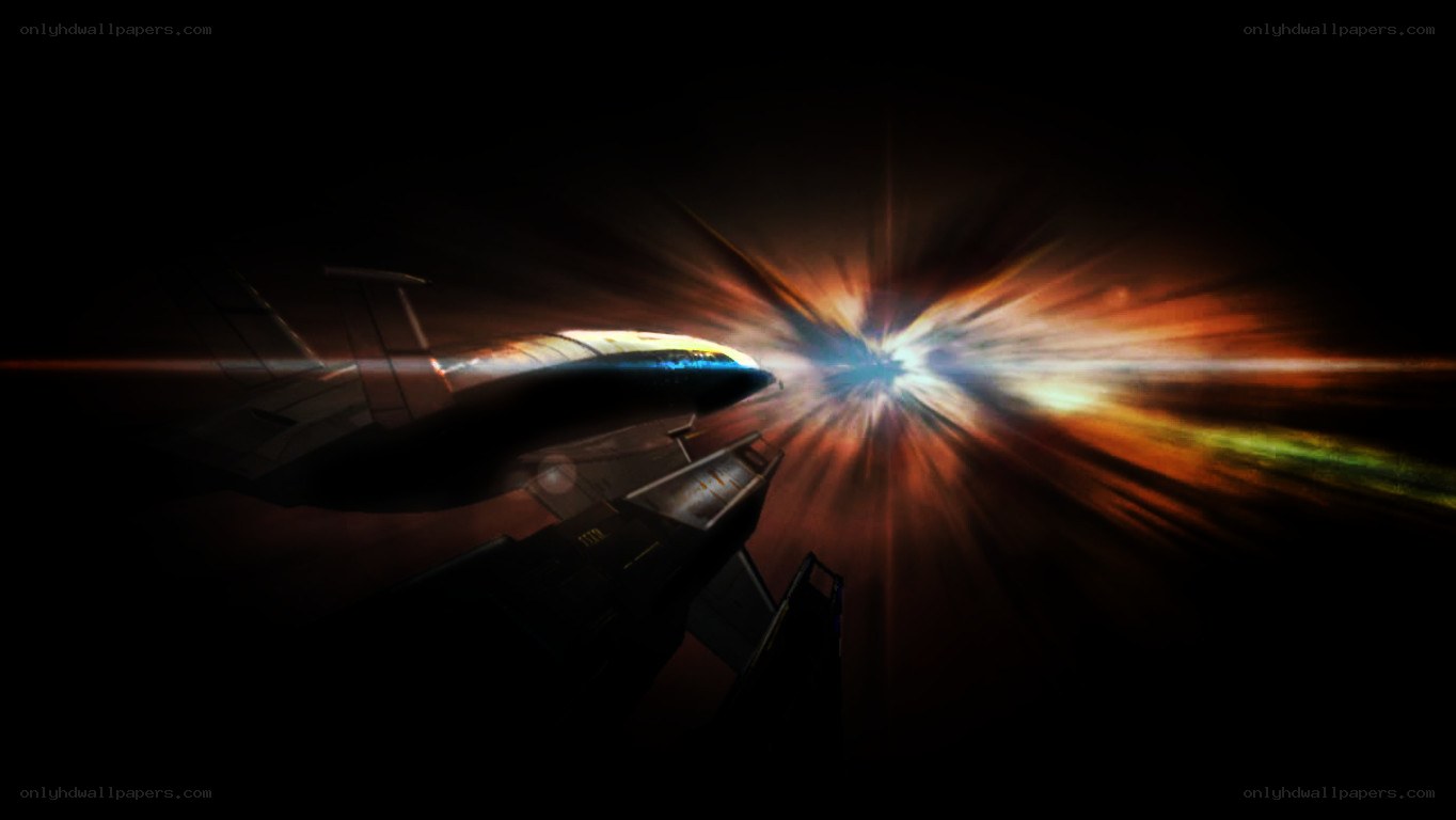 spaceship in hyperspace