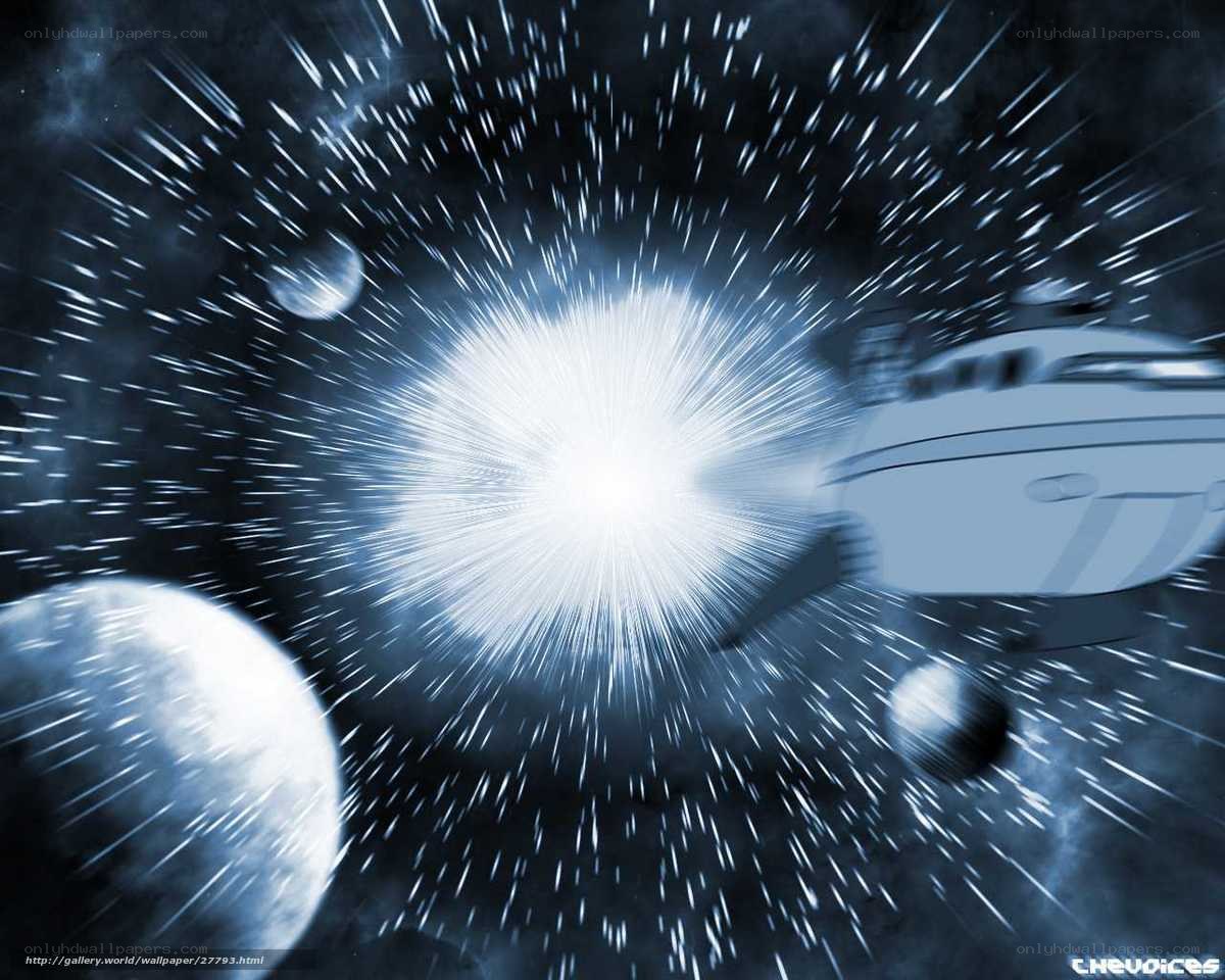 spaceship in hyperspace