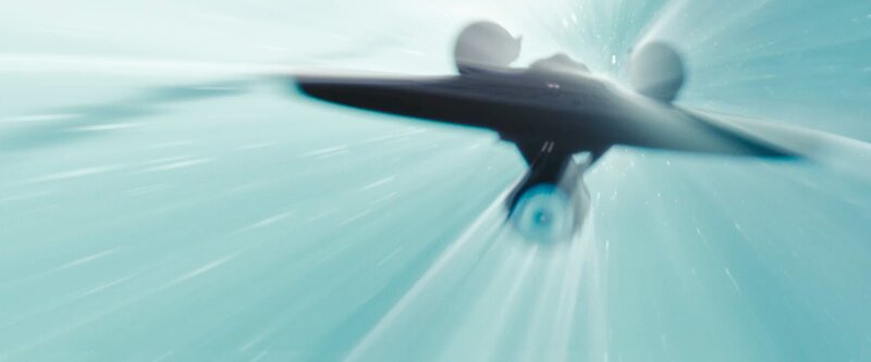 spaceship in motion