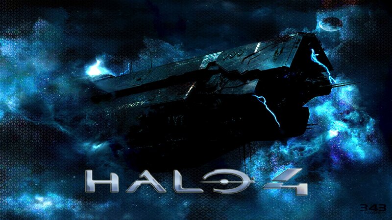 Spaceship in Nebula — Blue, Dramatic, Night