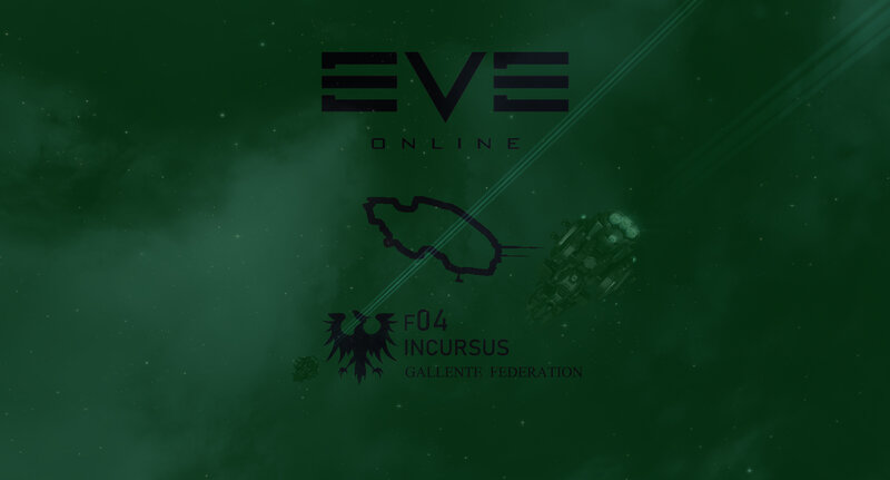 Spaceship in Nebula — Green, Dark, Mysterious