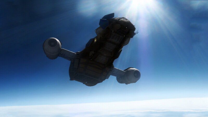 spaceship in orbit