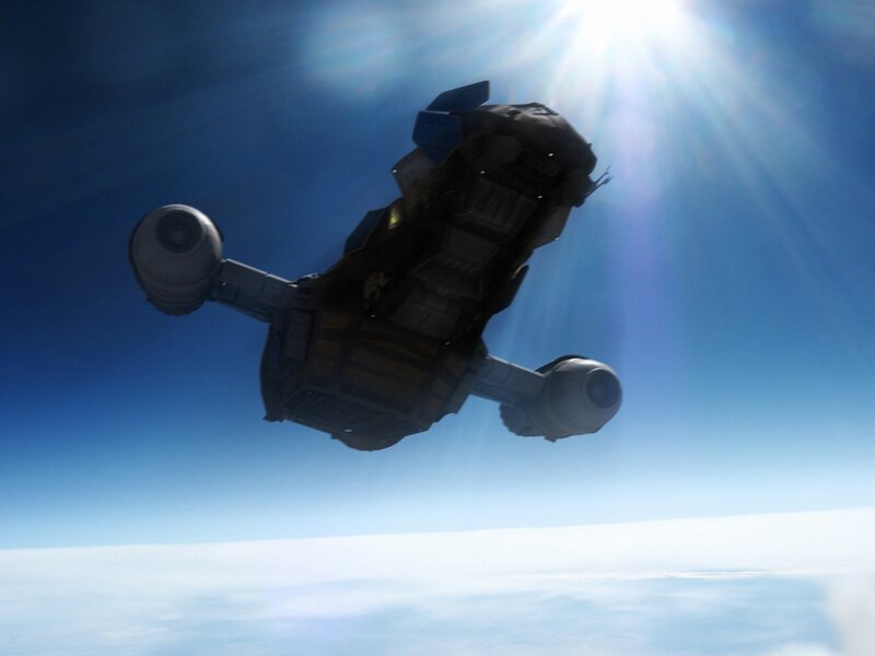 spaceship in orbit