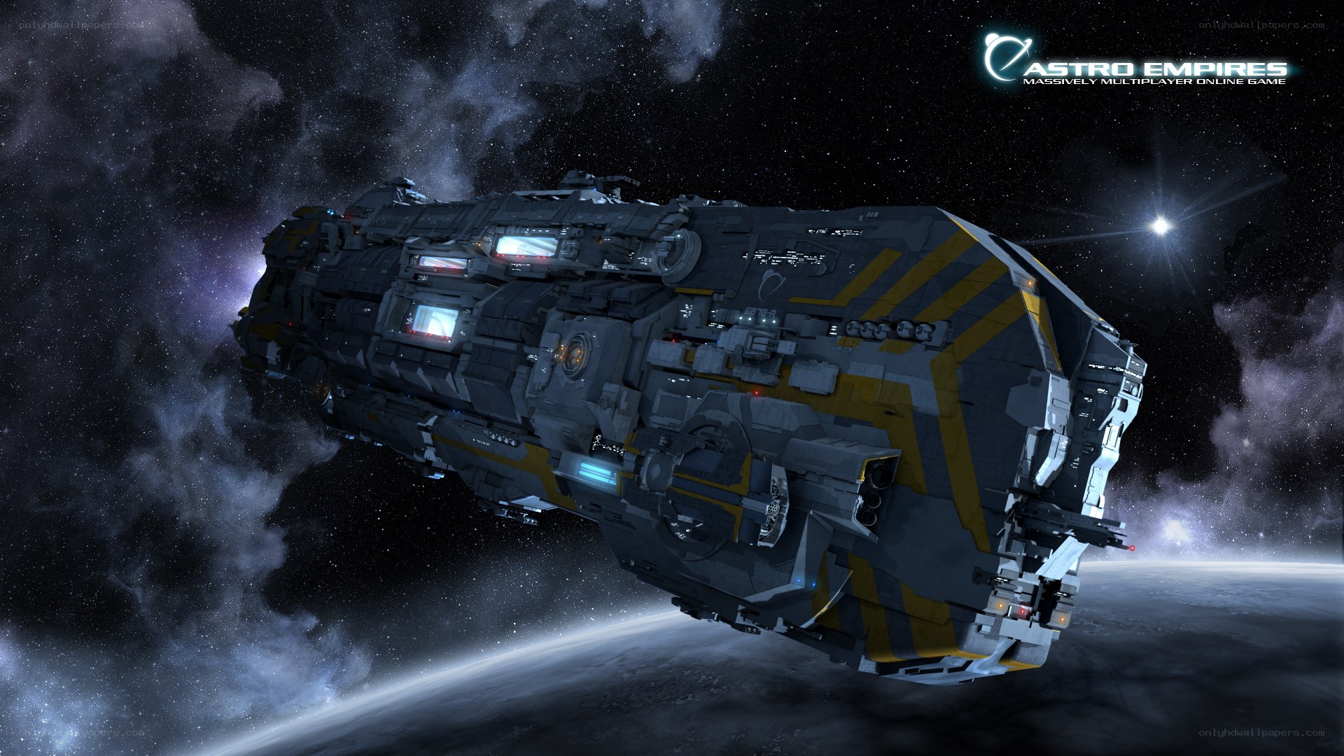Spaceship in orbit around a planet