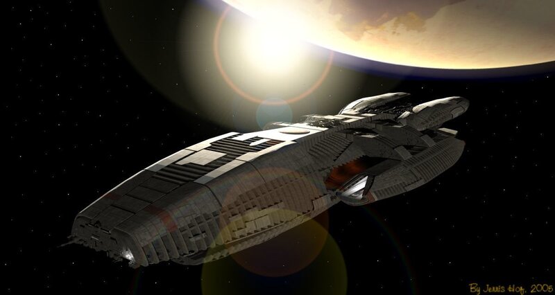 Spaceship in Orbit — Gray
