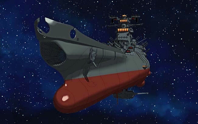 Spaceship in space