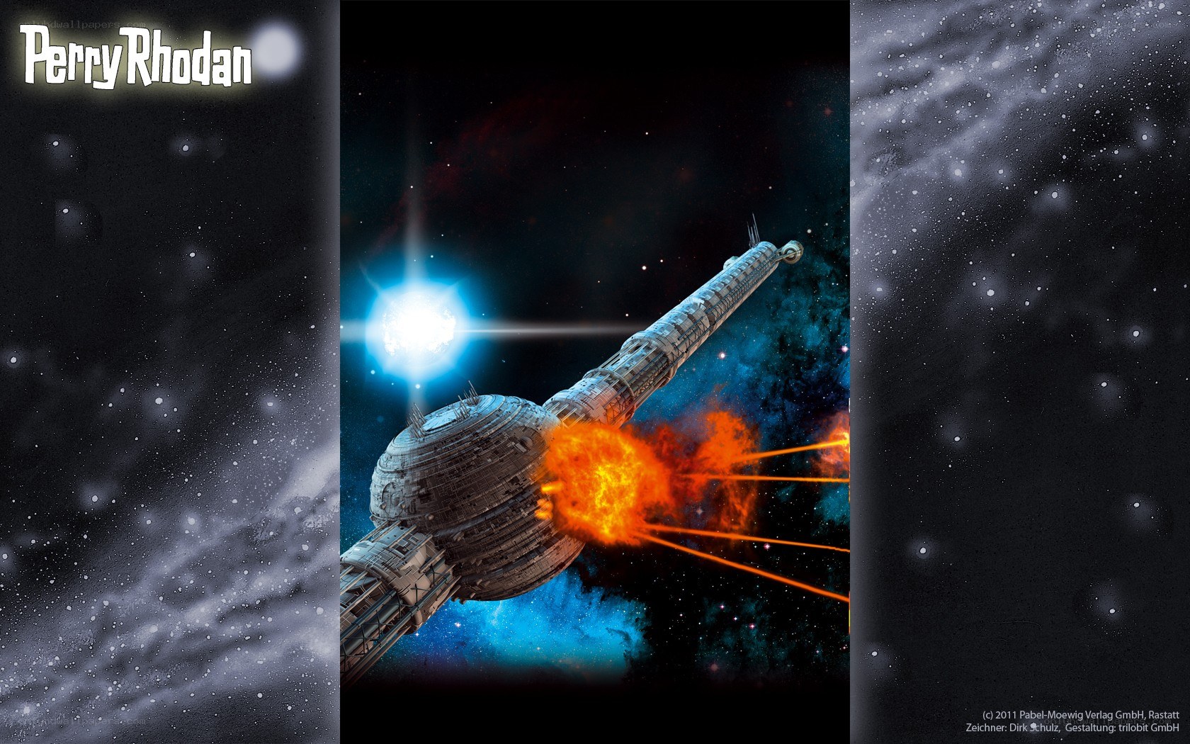 spaceship in space battle