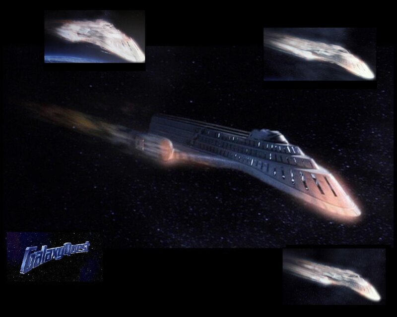Spaceship in Space — Black, Dramatic, Digital Art, Starfield
