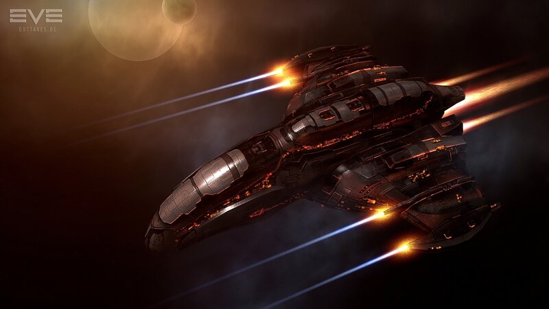 spaceship in space combat