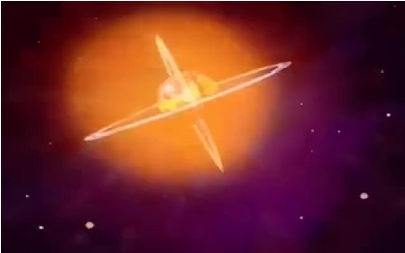 Spaceship in Space — Orange