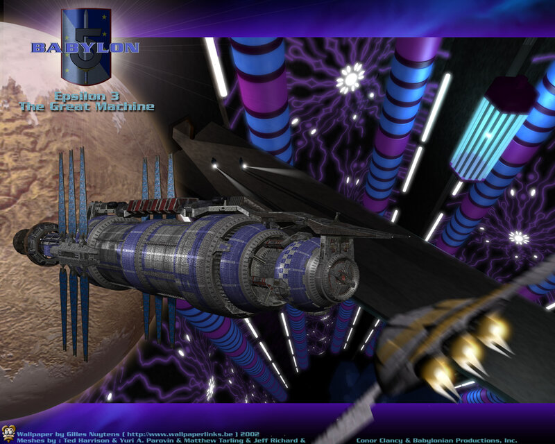 Spaceship in Space Station — Purple