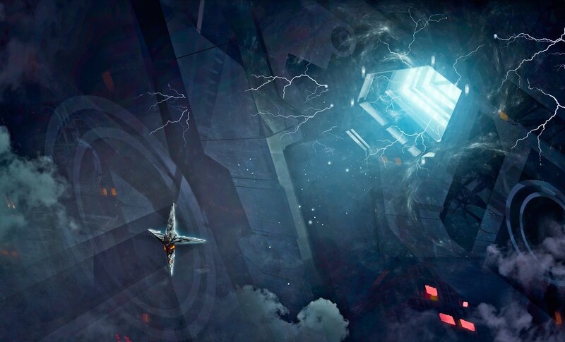 Spaceship in Storm