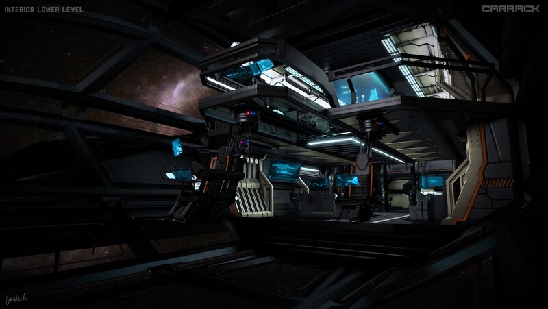 Spaceship Interior — Black