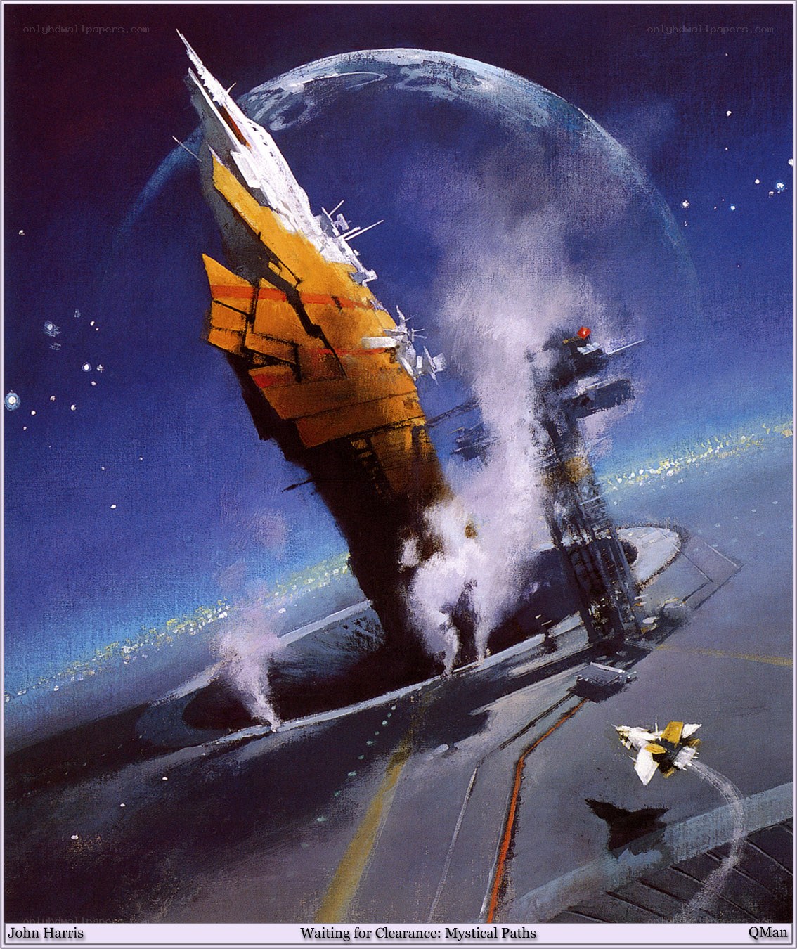 Spaceship Launch Scene