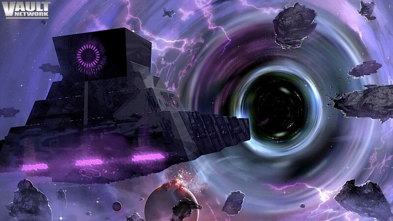 Spaceship near a black hole