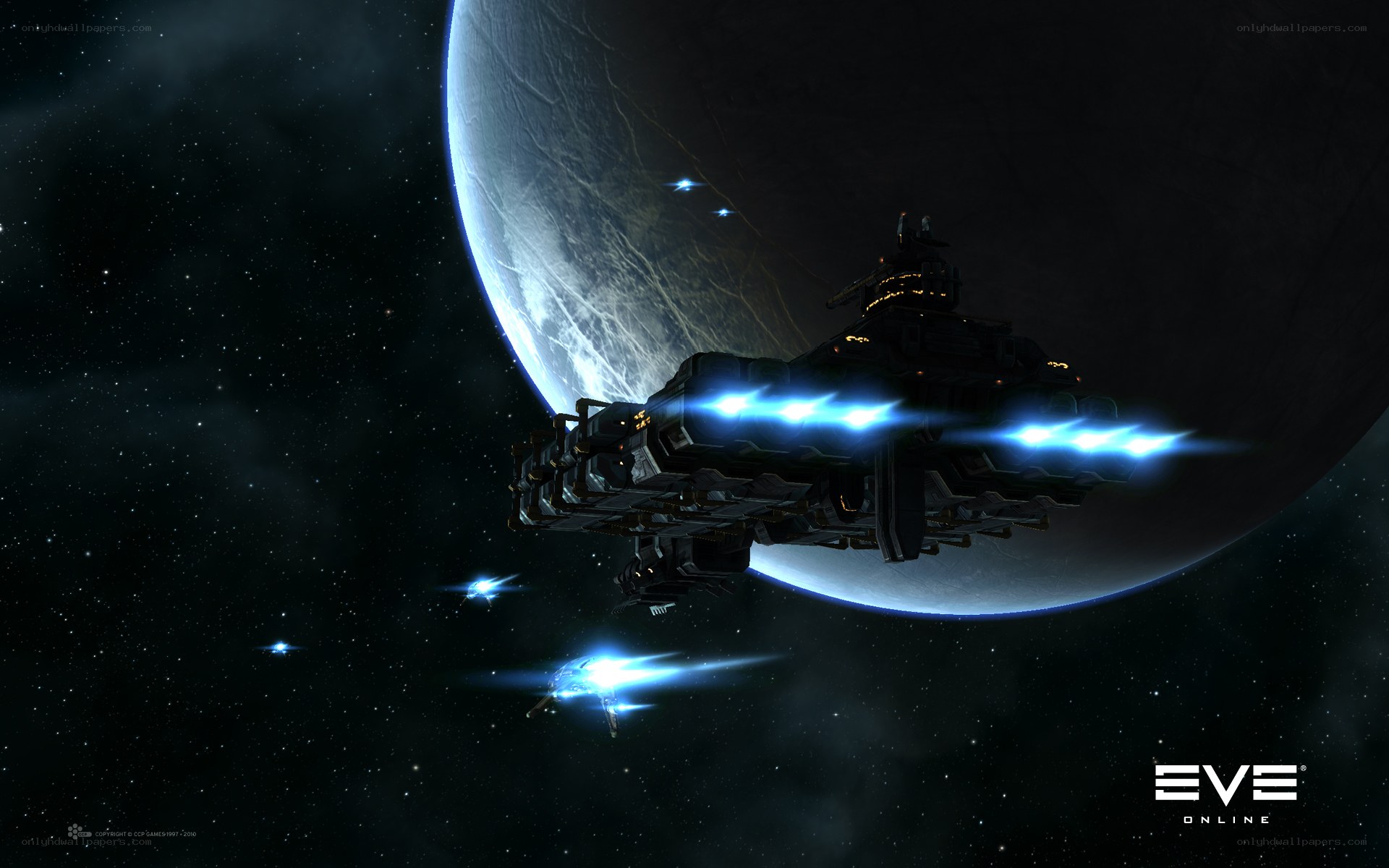 Spaceship near a planet