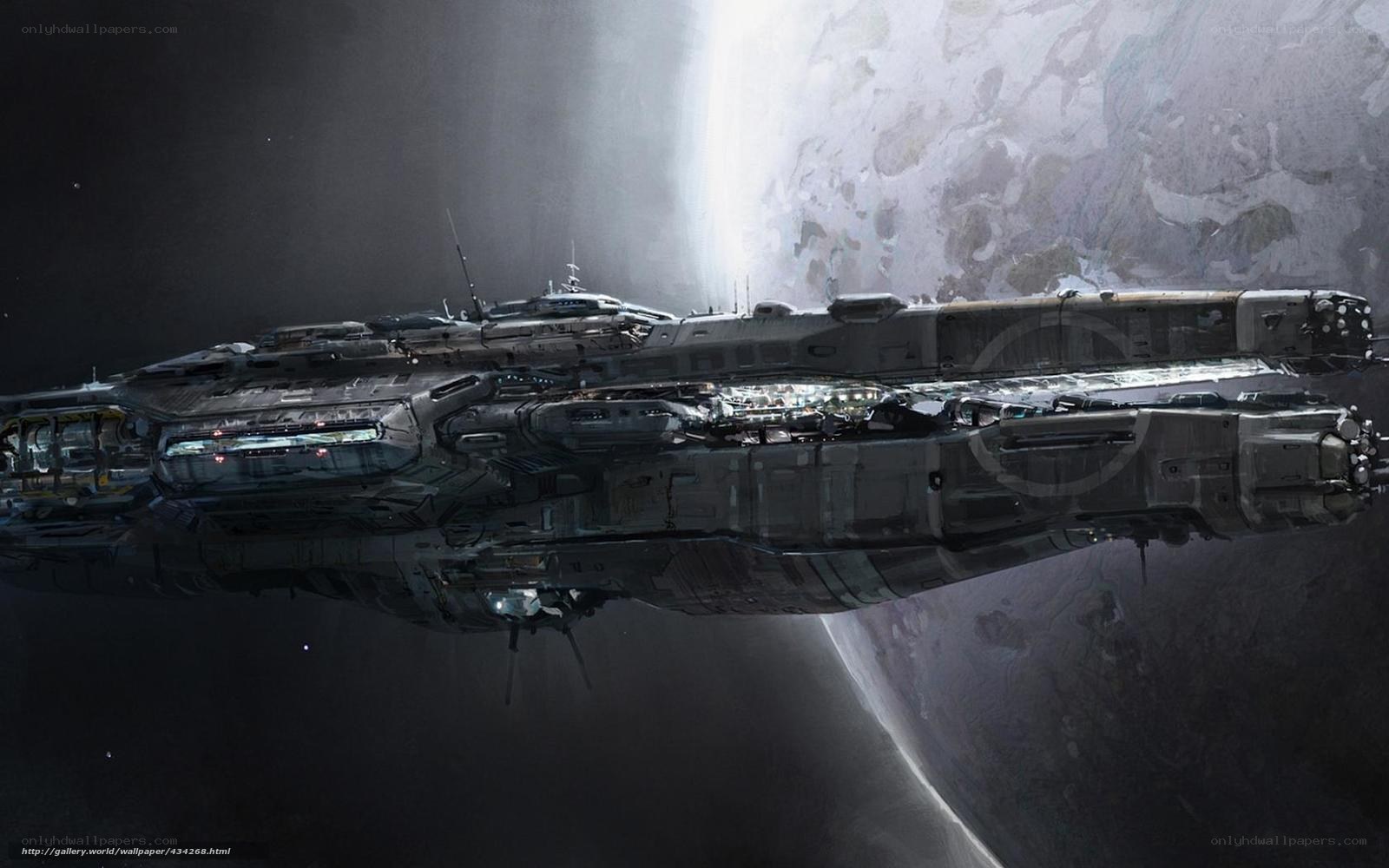 Spaceship near a planet