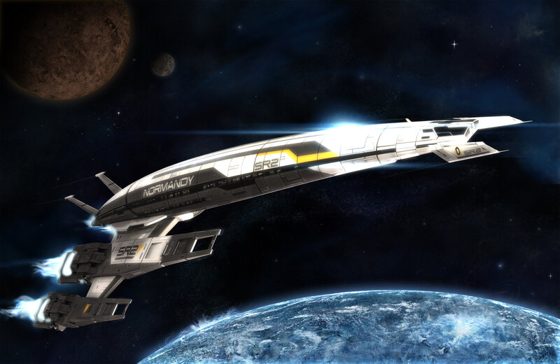 Spaceship near a planet