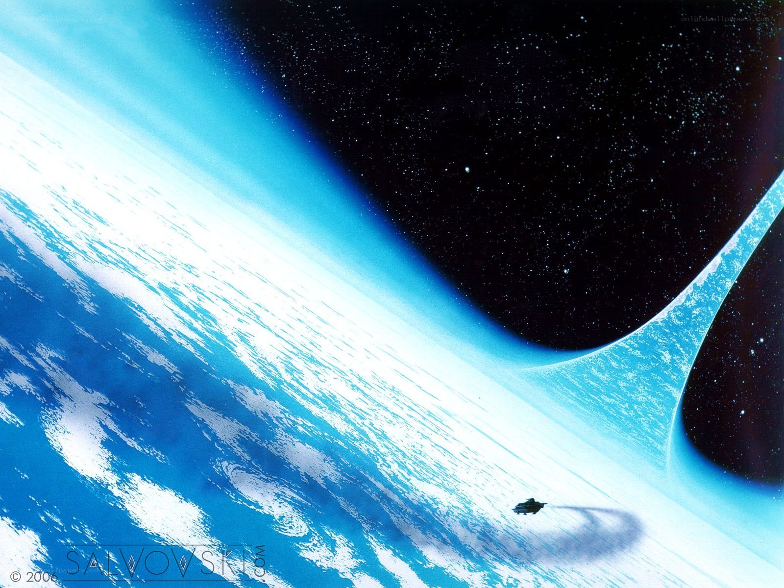 Spaceship near a planet