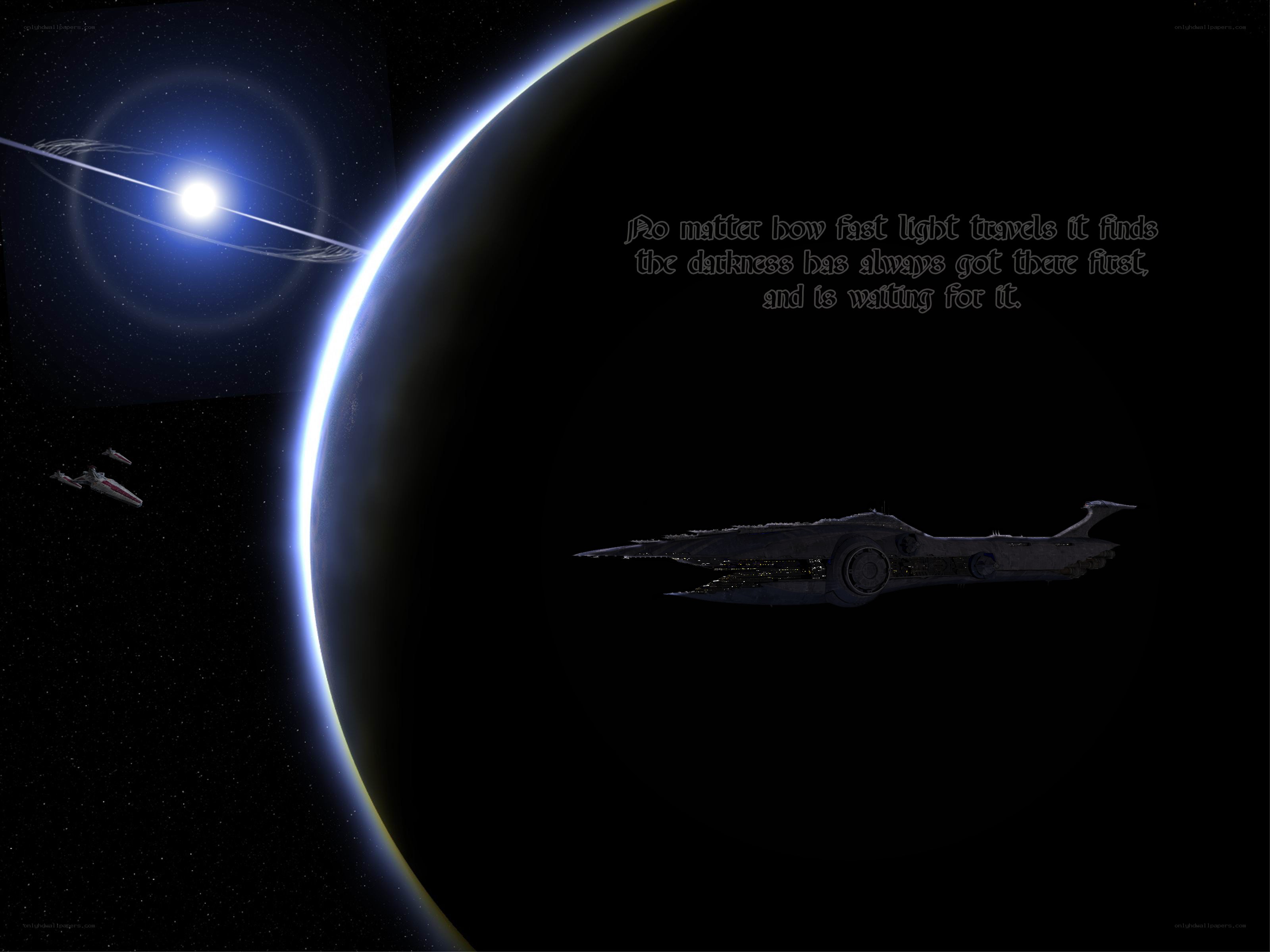 Spaceship near a planet