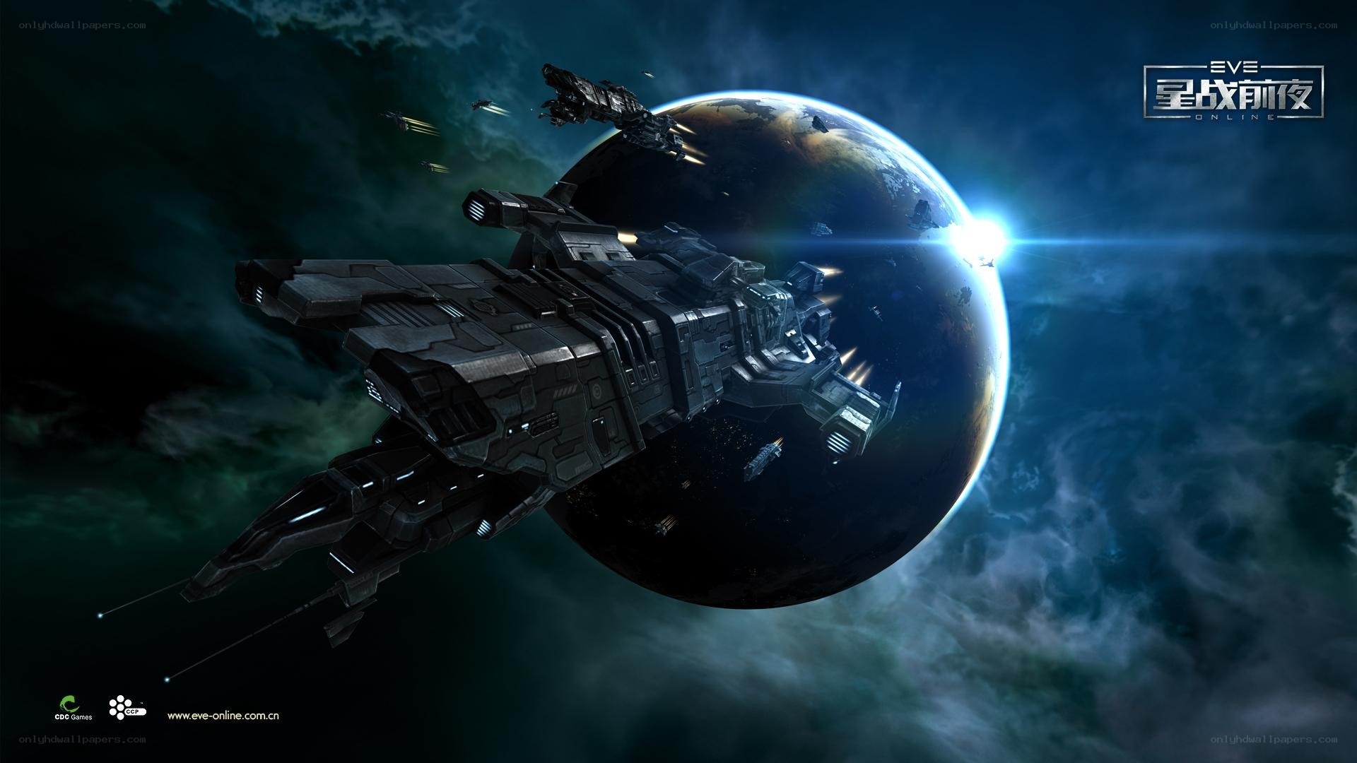 Spaceship near a planet