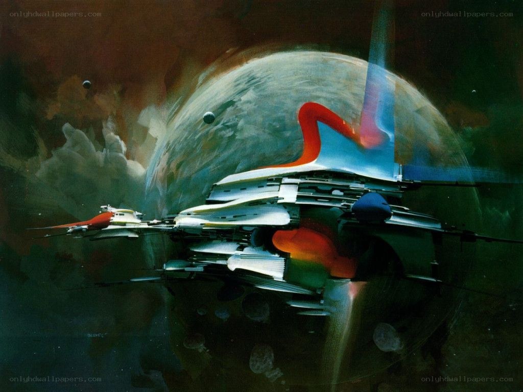 Spaceship near a planet