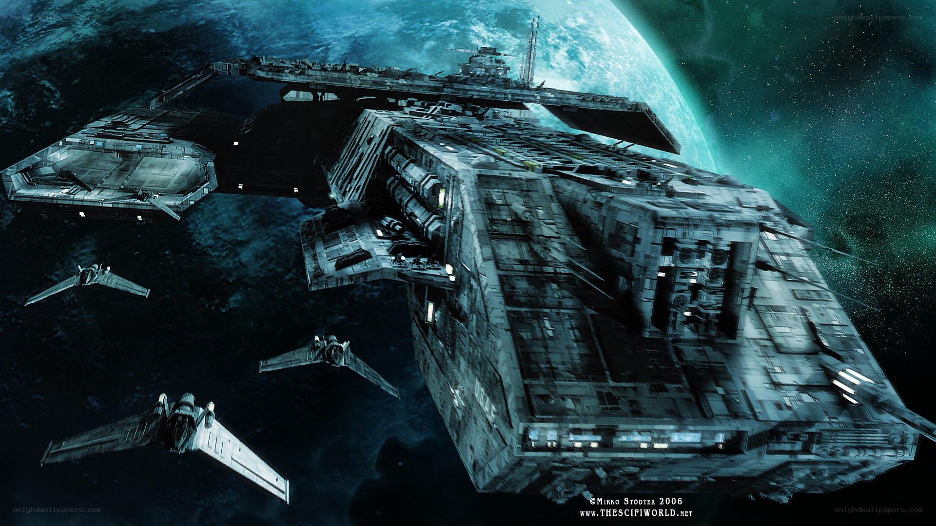 Spaceship near a planet