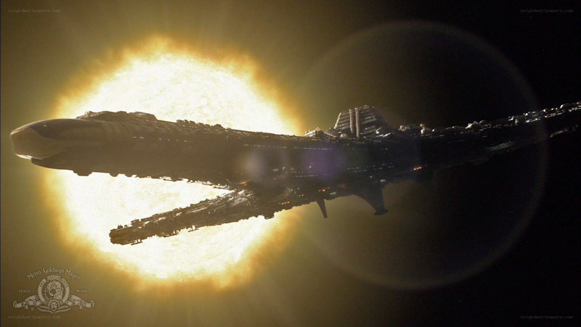 Spaceship near a star