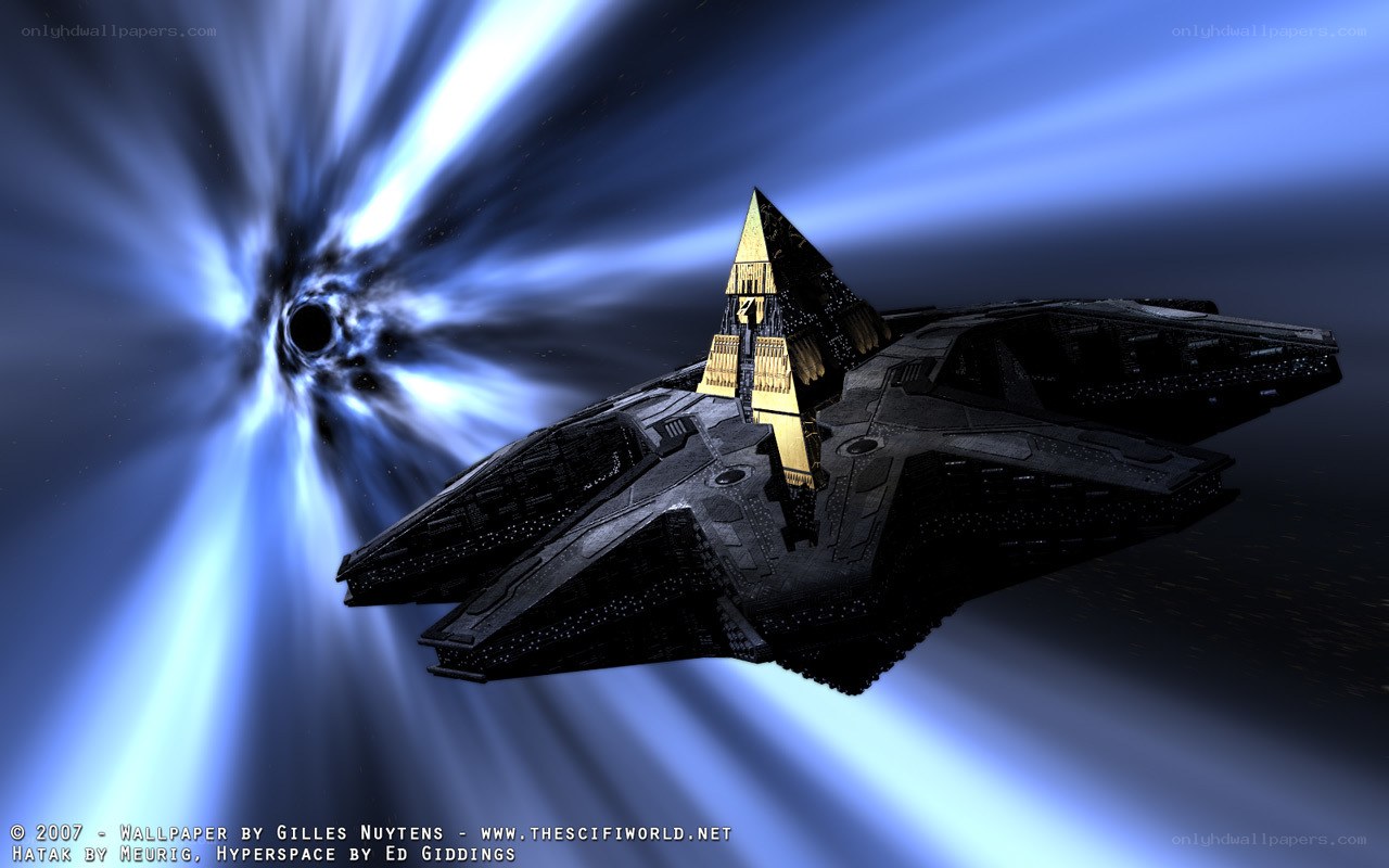 spaceship near black hole