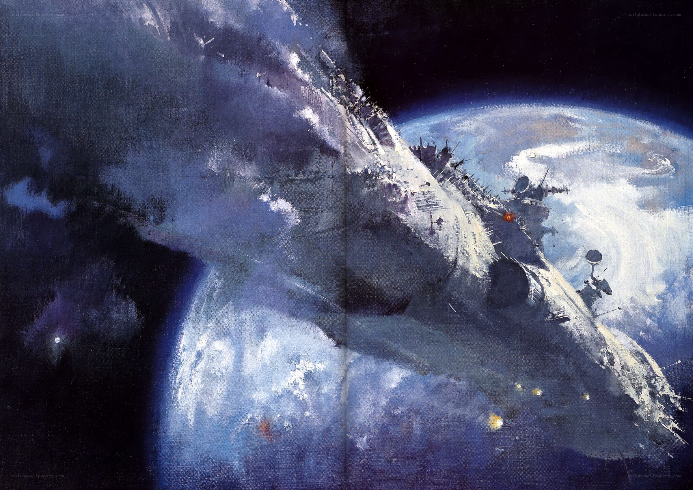 Spaceship near Earth