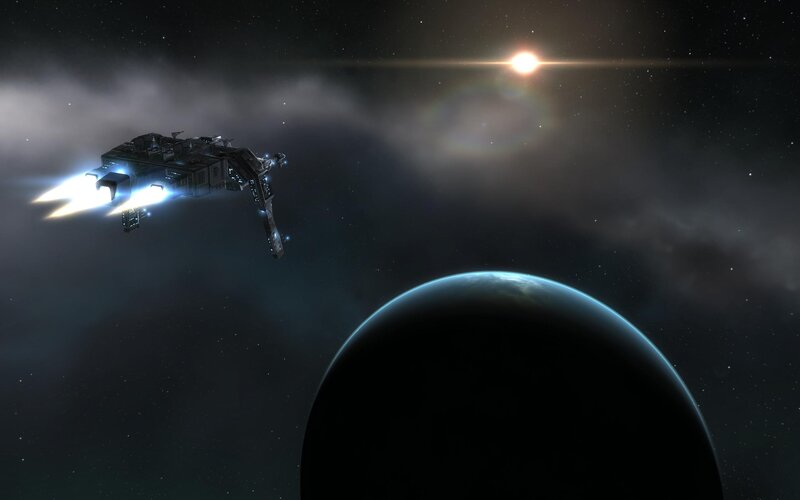 spaceship near planet