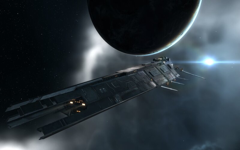 spaceship near planet