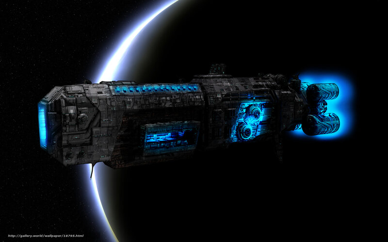 spaceship near planet