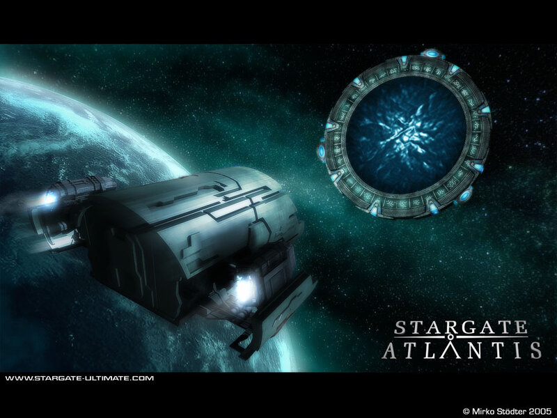 Spaceship Near Stargate