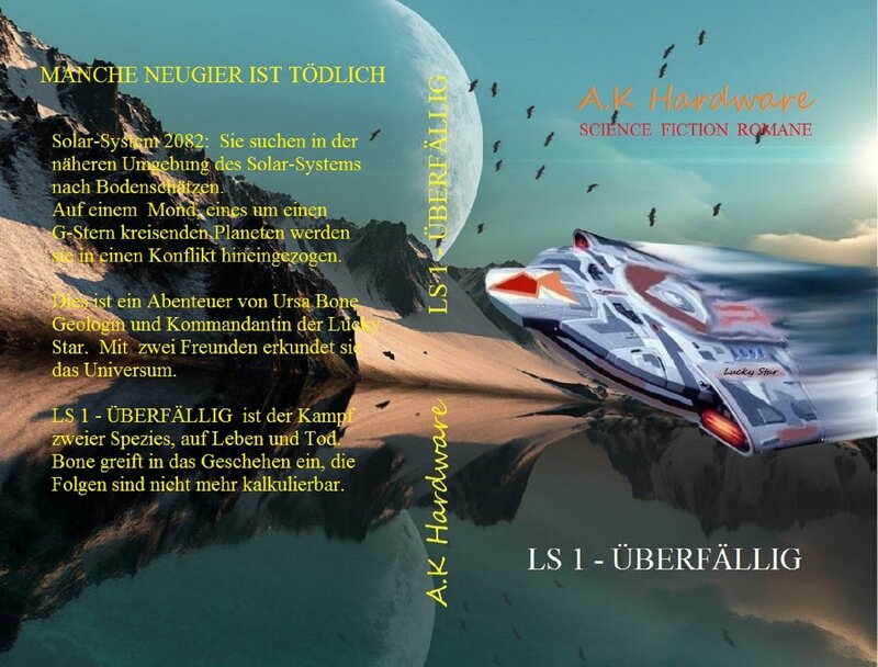Spaceship on Alien Planet — Blue, Dramatic