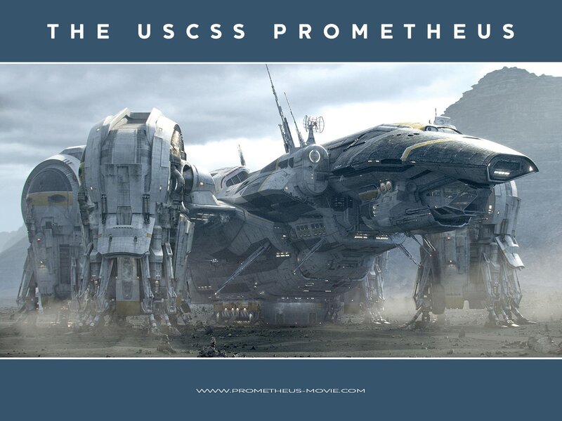 Spaceship on Alien Planet — Gray, Dramatic, 3d Render