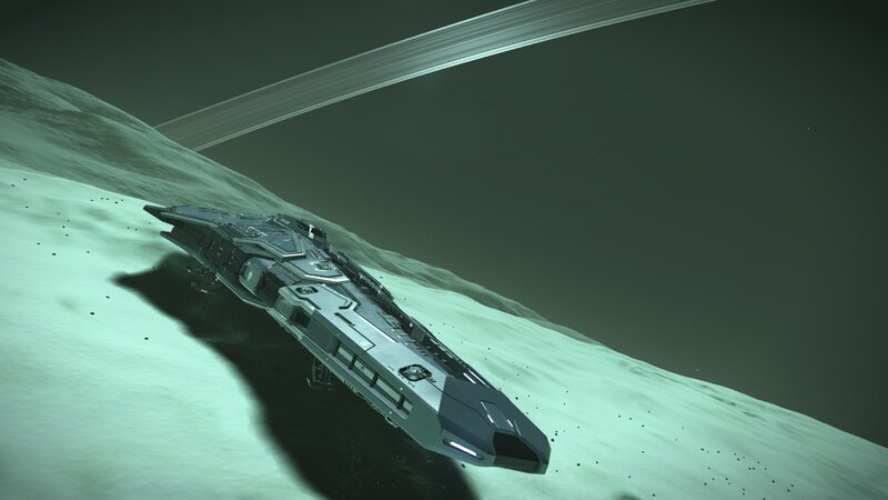 Spaceship on Icy Surface