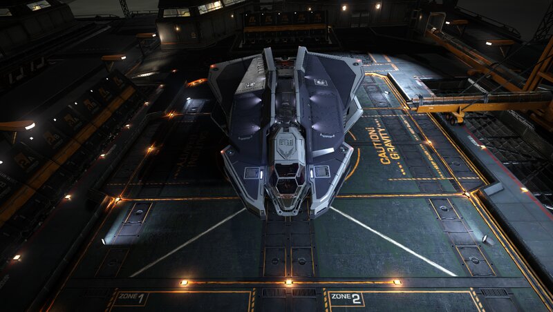 Spaceship on Launch Pad — Gray