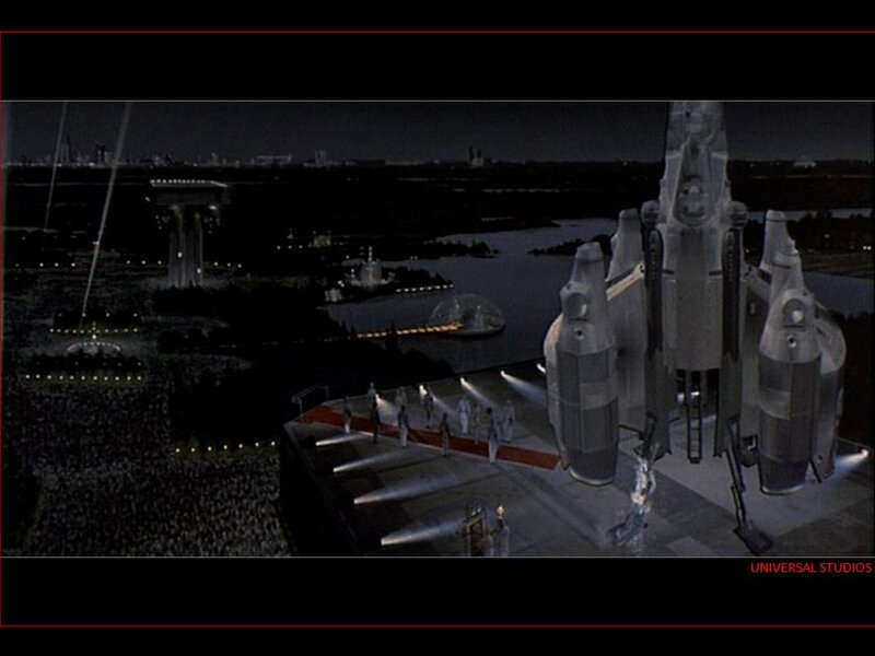 Spaceship on Launch Pad