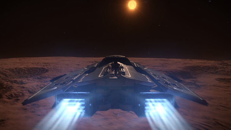 Spaceship on Planetary Surface
