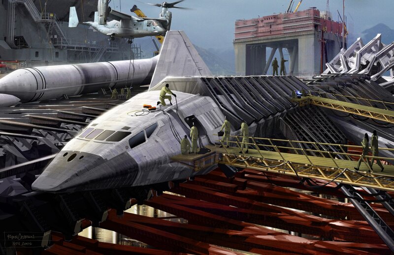 Spaceship under construction
