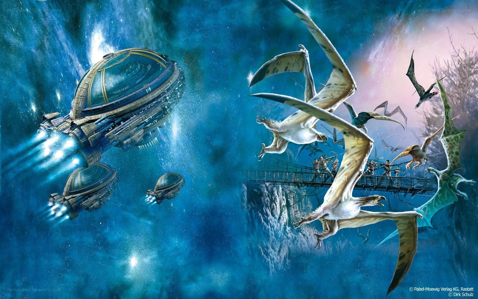 Spaceships and flying reptiles