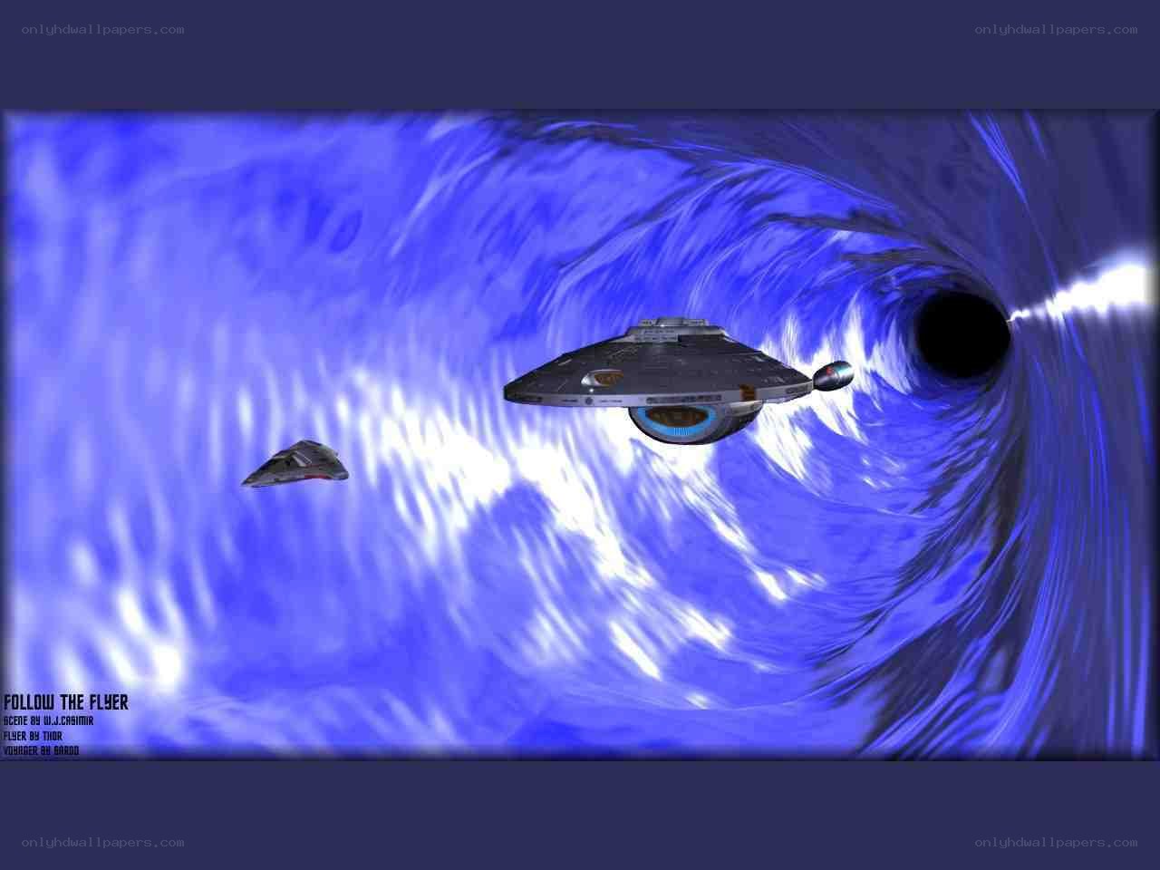 Spaceships in a blue wormhole