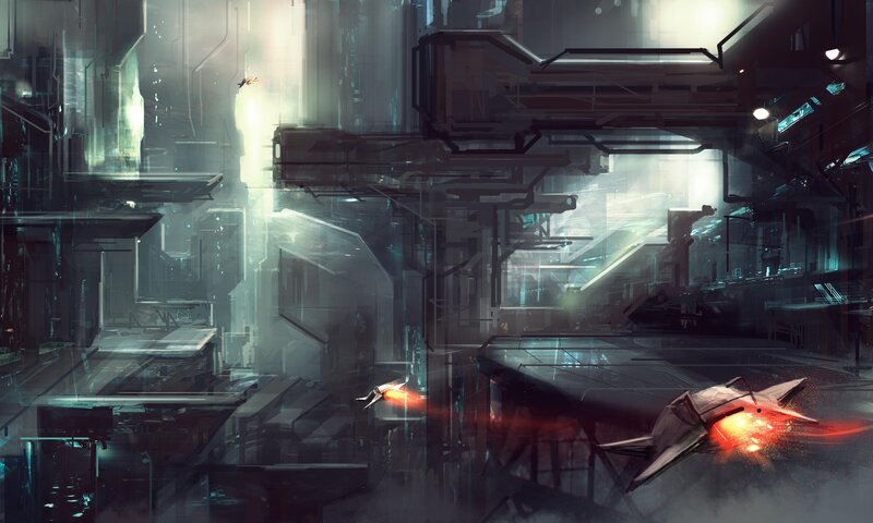 Spaceships in a City