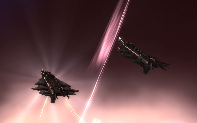 Spaceships in a cosmic battle