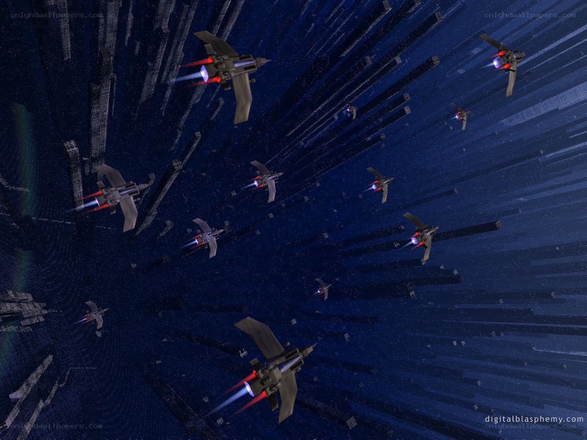 Spaceships in a digital tunnel