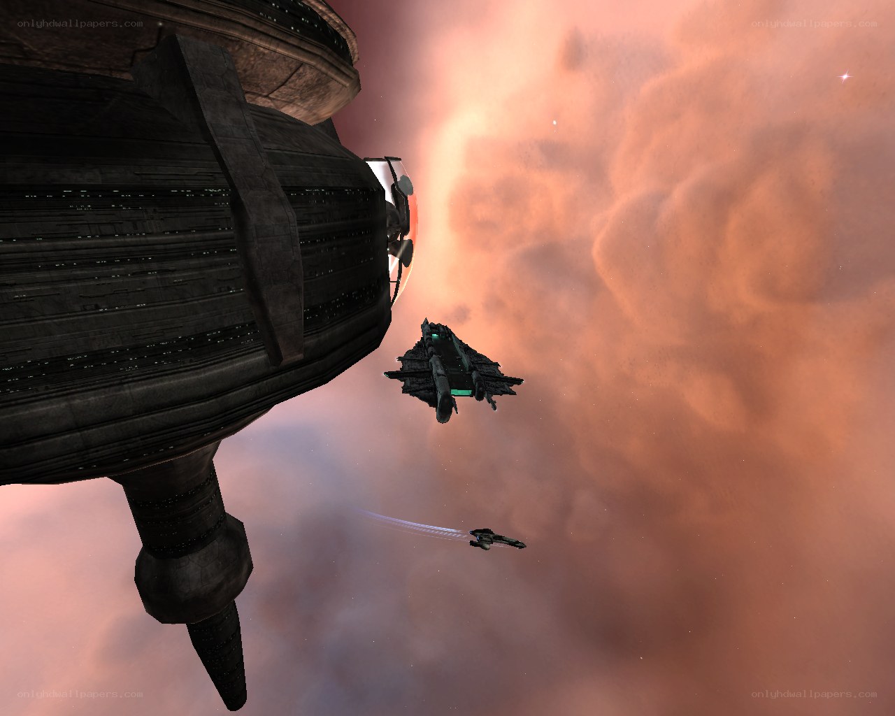 Spaceships in a nebula