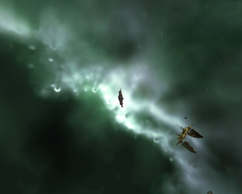 Spaceships in a nebula